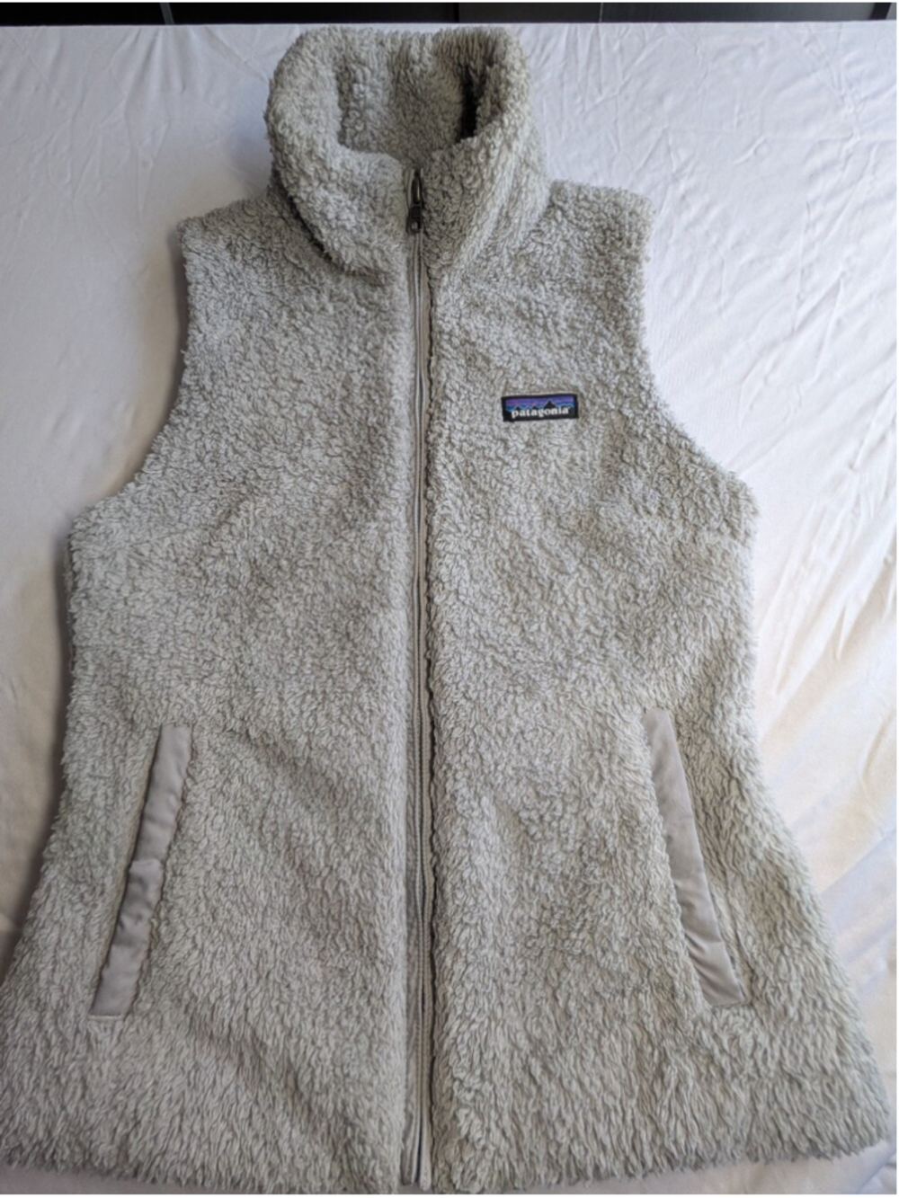 Patagonia Los Gatos Fleece Vest Full Zip Plush Cozy Gray Women's Small - Picture 2 of 7
